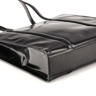 Prada 1995 Black Spazzolato Sport Tote Bag