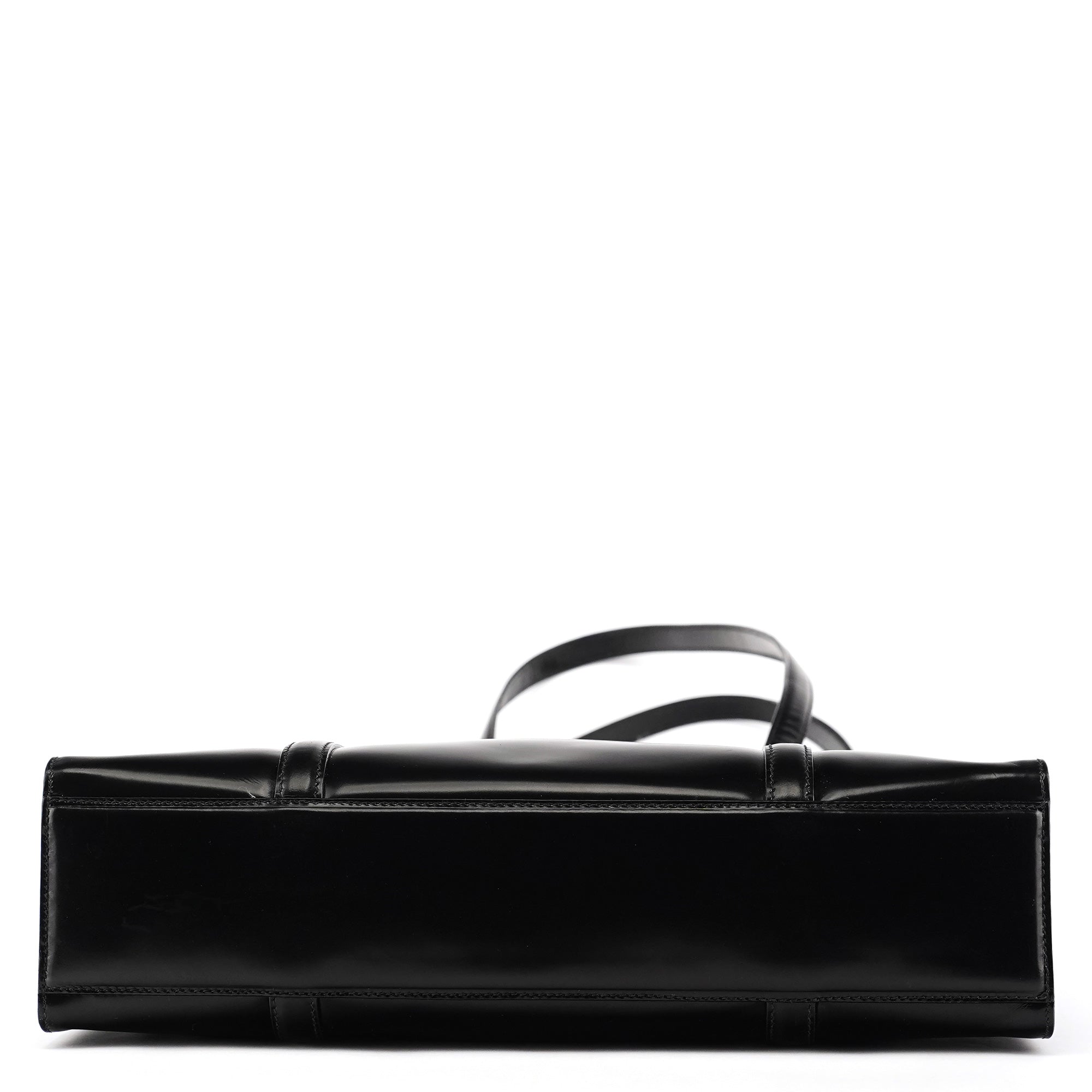 Prada 1995 Black Spazzolato Sport Tote Bag