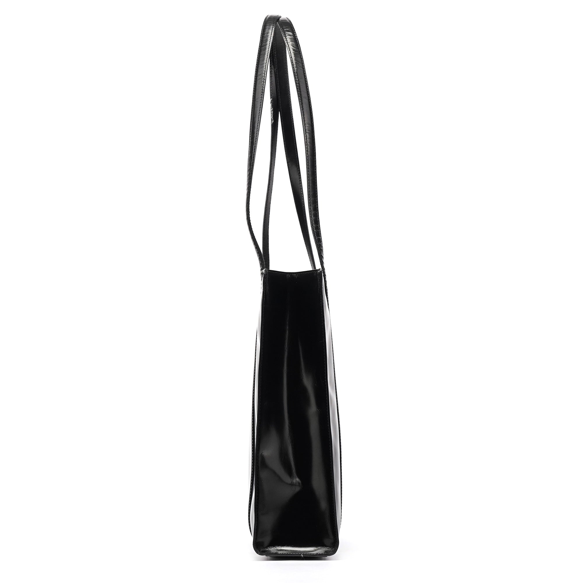 Prada 1995 Black Spazzolato Sport Tote Bag