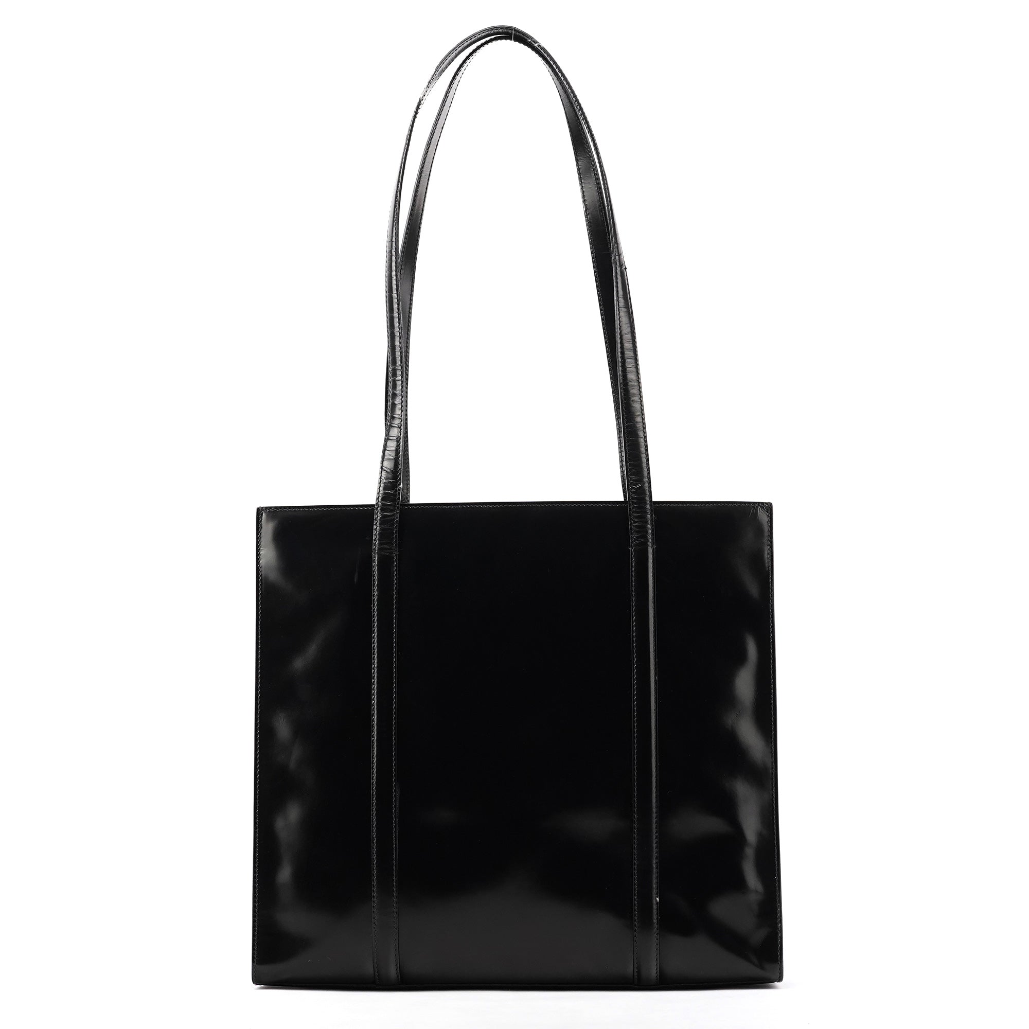 Prada 1995 Black Spazzolato Sport Tote Bag