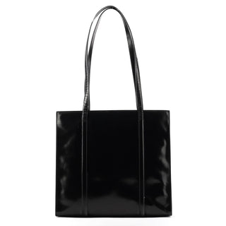 Prada 1995 Black Spazzolato Sport Tote Bag