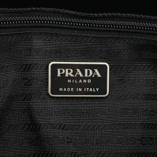 Prada 1995 Black Spazzolato Sport Tote Bag