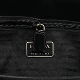 Prada 1995 Black Spazzolato Sport Tote Bag