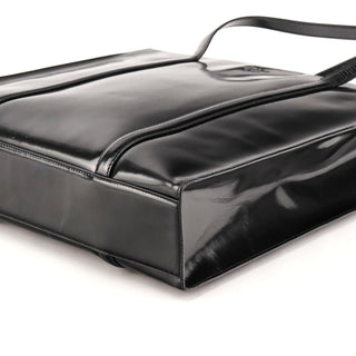 Prada 1995 Black Spazzolato Sport Tote Bag
