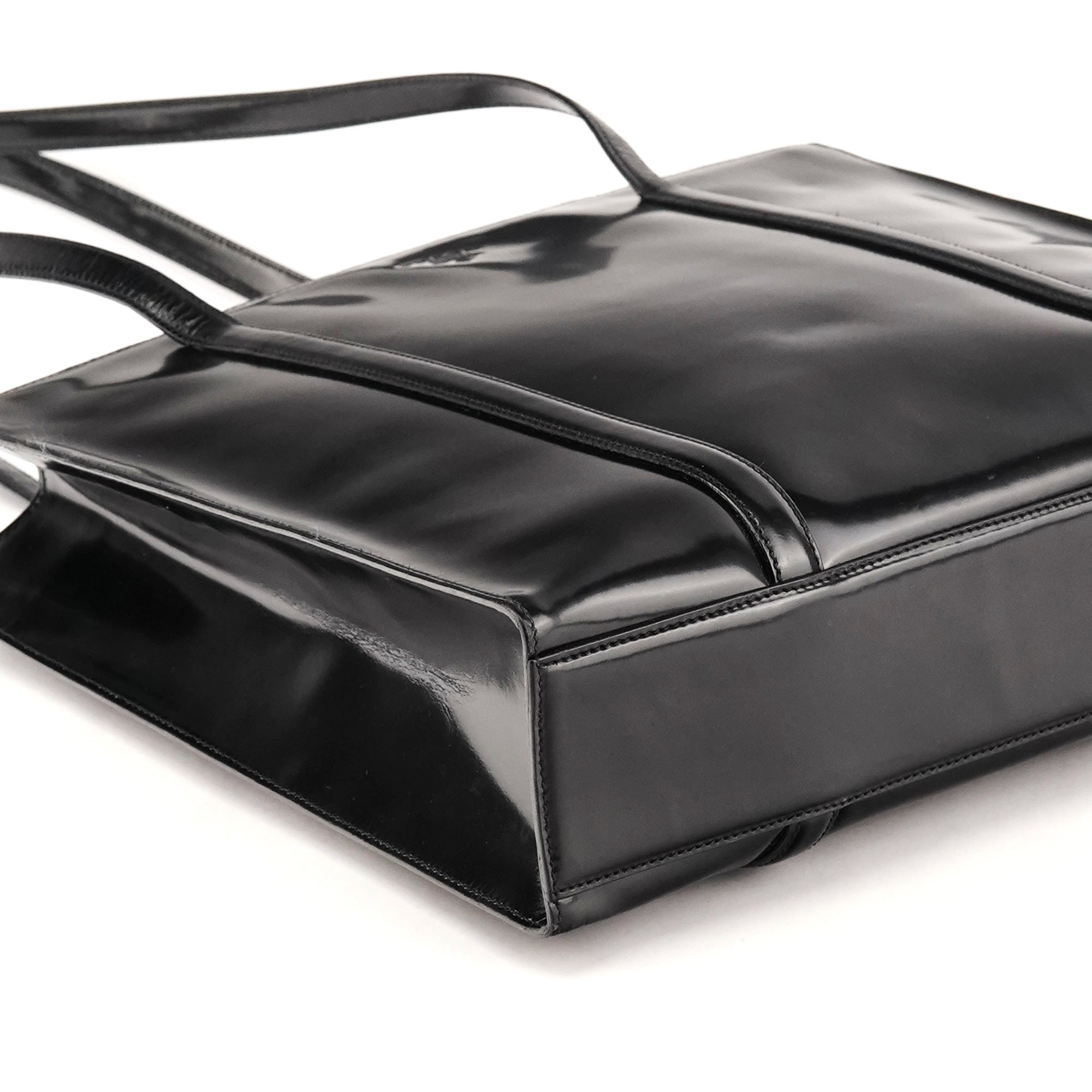 Prada 1995 Black Spazzolato Sport Tote Bag
