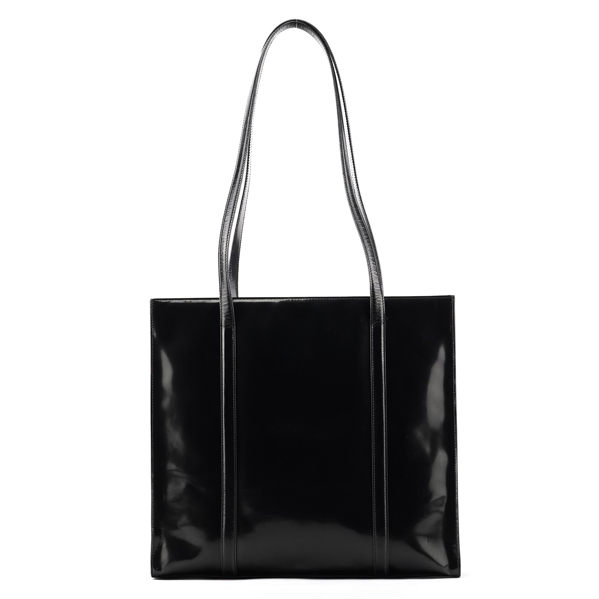 Prada 1995 Black Spazzolato Sport Tote Bag