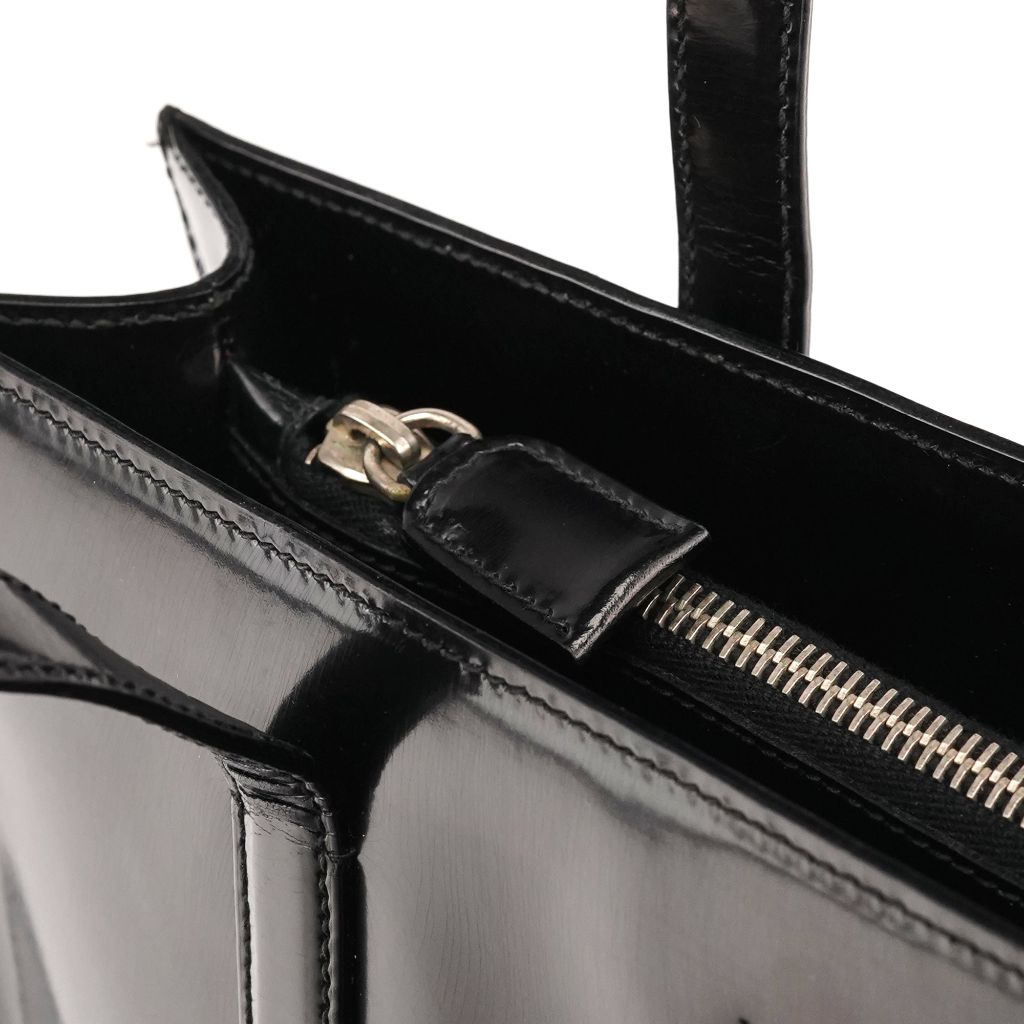 Prada 1995 Black Spazzolato Sport Tote Bag