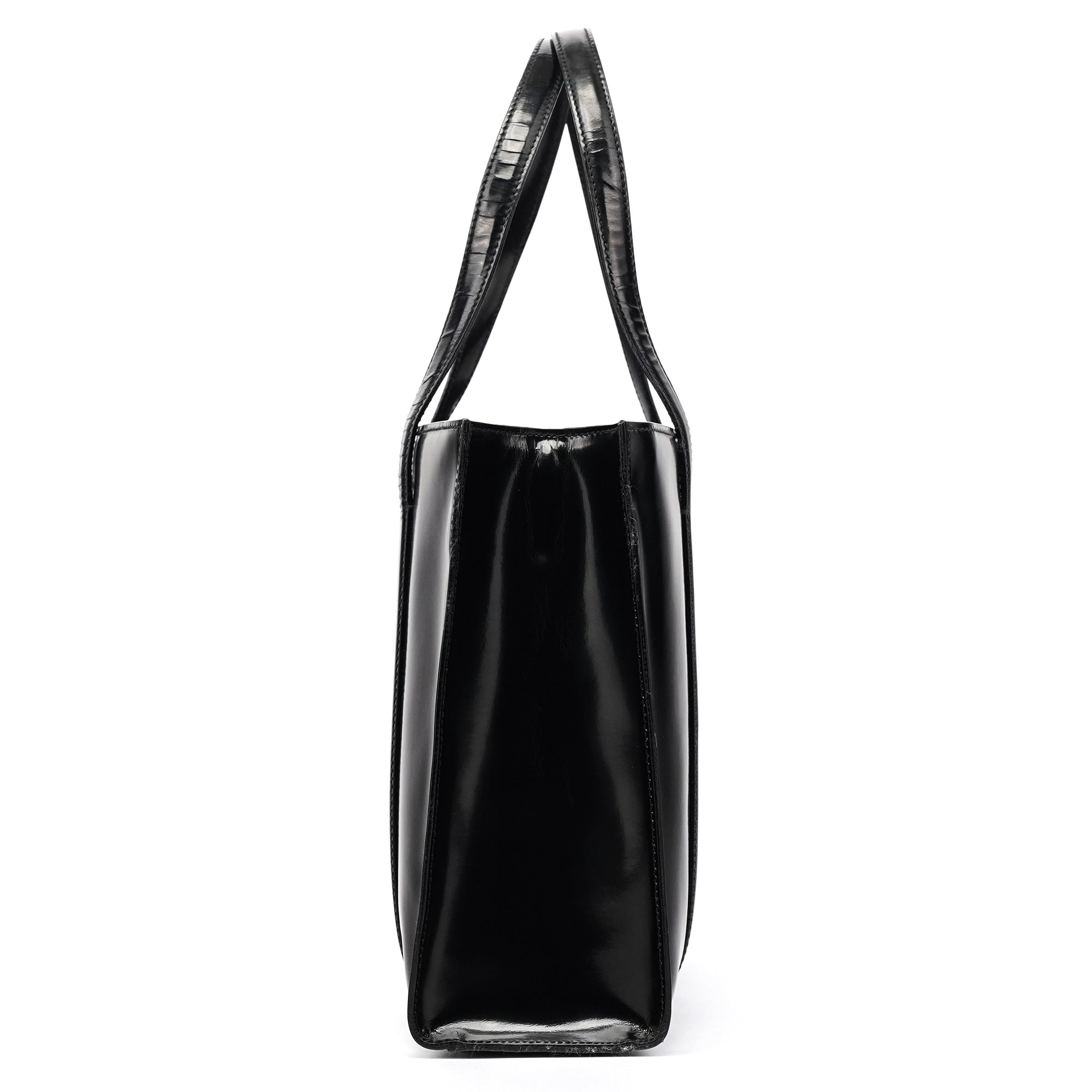 Prada 1995 Black Spazzolato Sport Tote Bag