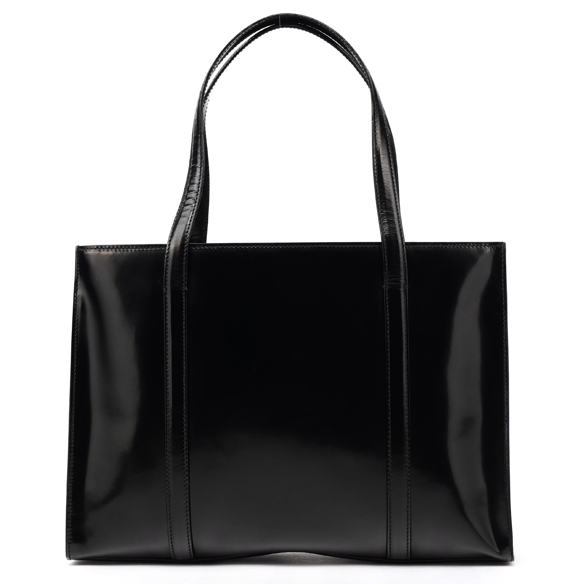 Prada 1995 Black Spazzolato Sport Tote Bag