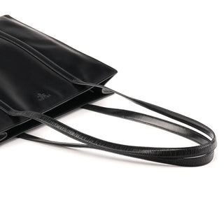 Prada 1995 Black Spazzolato Sport Tote Bag