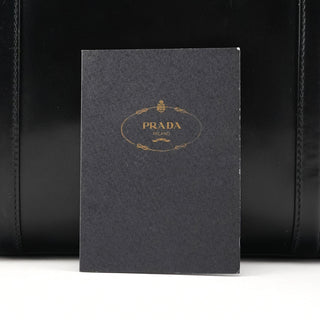 Prada 1995 Black Spazzolato Sport Tote Bag