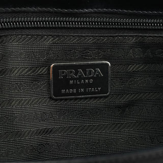 Prada 1995 Black Spazzolato Sport Tote Bag