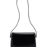 Prada 1995 Black Spazzolato Swivel Shoulder Bag
