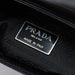 Prada 1995 Black Spazzolato Swivel Shoulder Bag