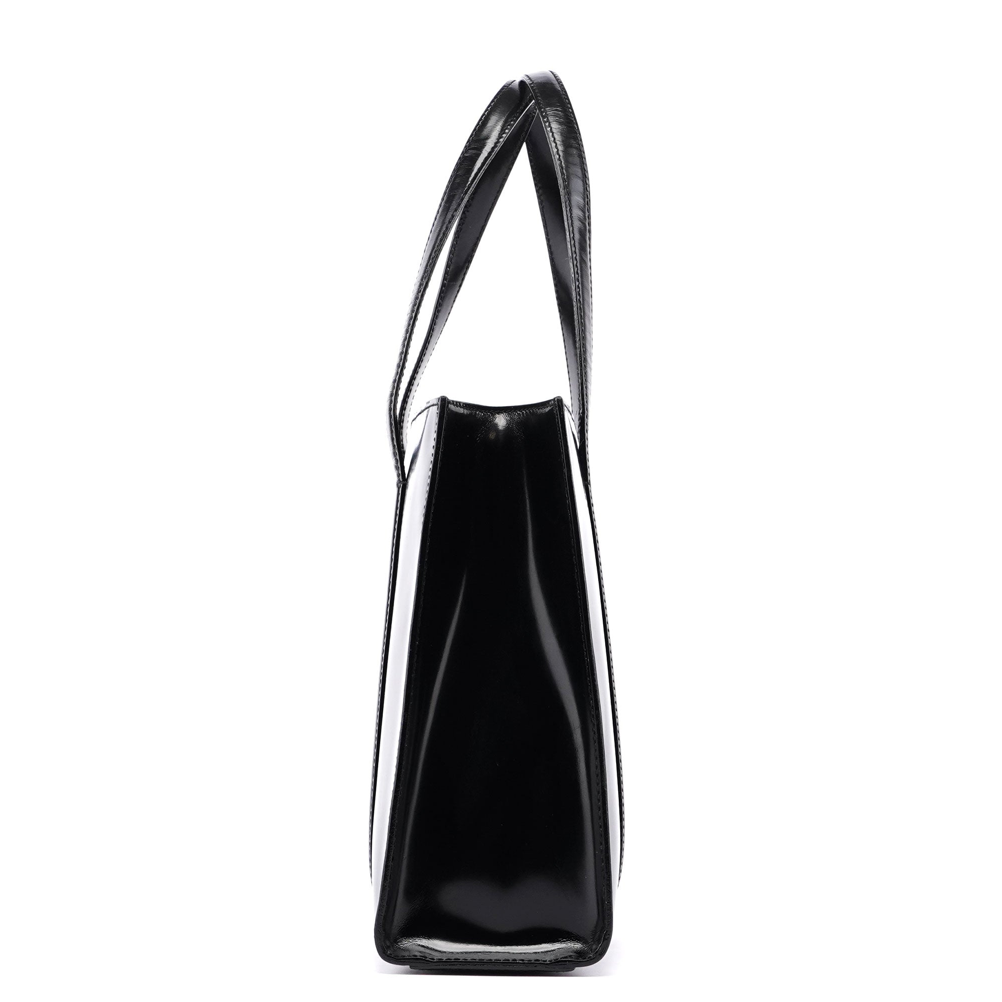 Prada 1995 Black Spazzolato Tote