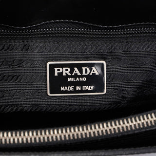 Prada 1995 Black Spazzolato Tote