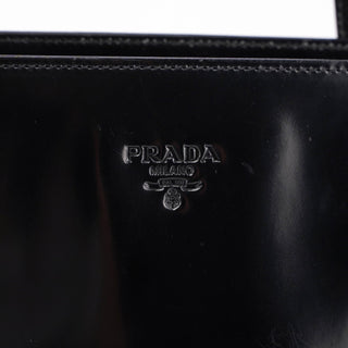 Prada 1995 Black Spazzolato Tote