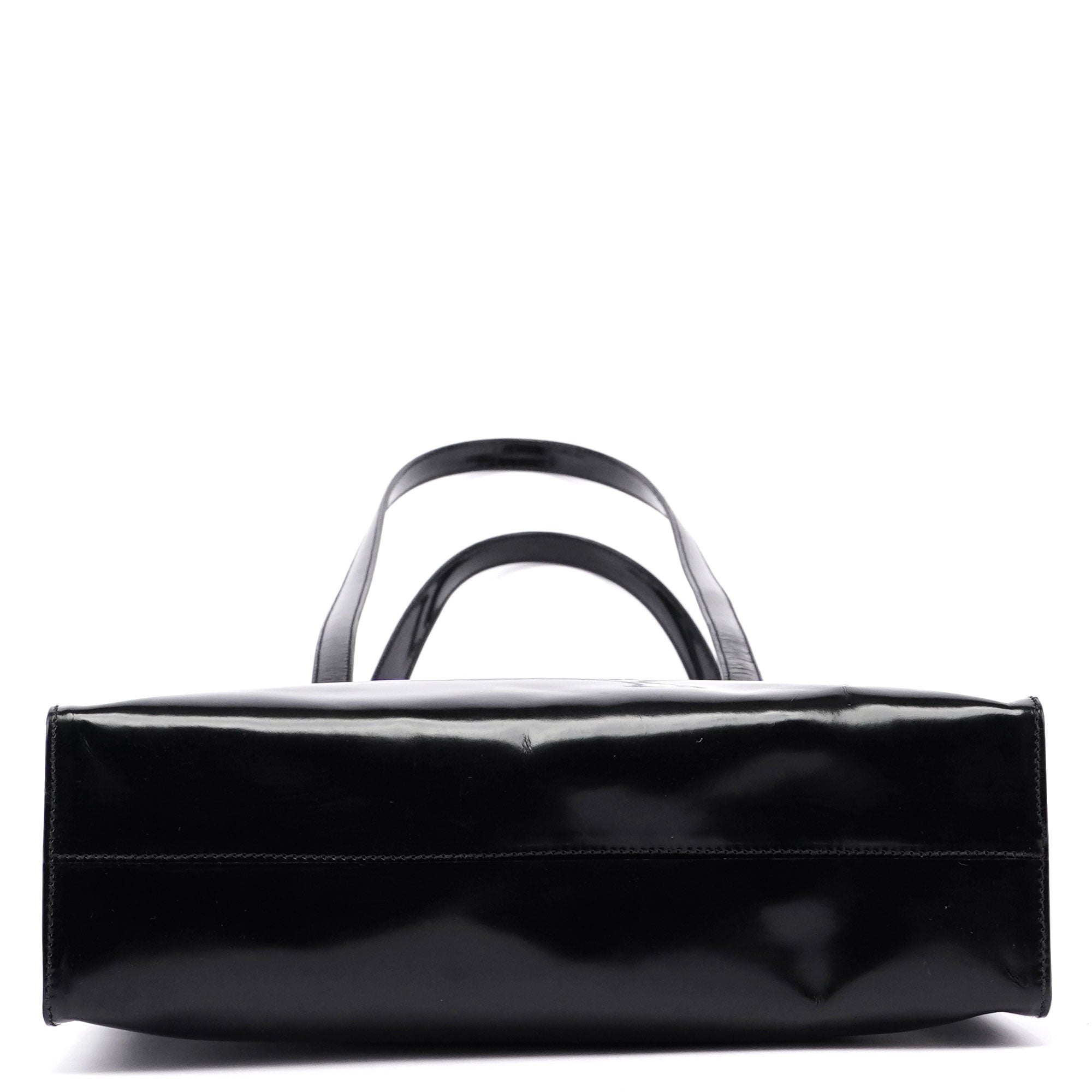 Prada 1995 Black Spazzolato Tote