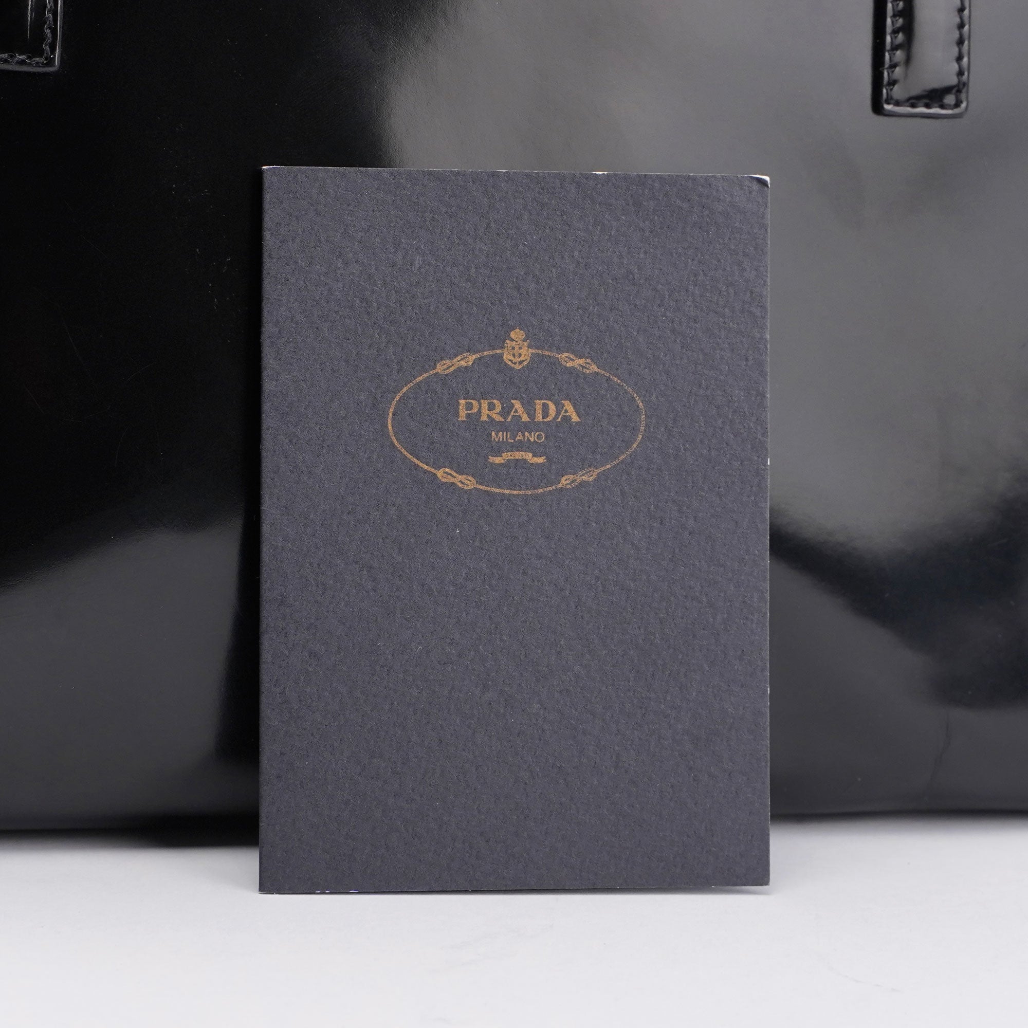 Prada 1995 Black Spazzolato Tote