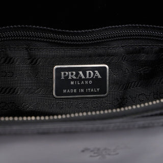 Prada 1995 Black Spazzolato Tote