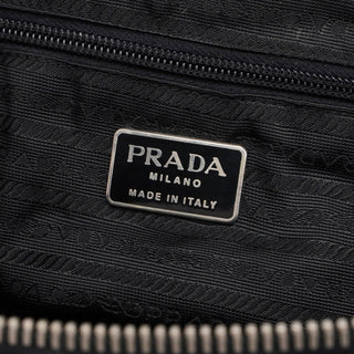 Prada 1995 Black Spazzolato Tote