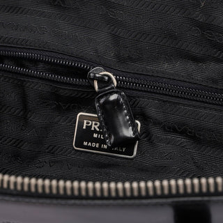 Prada 1995 Black Spazzolato Tote