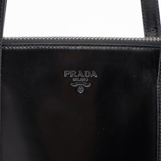 Prada 1995 Black Spazzolato Tote