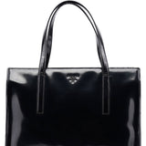 Prada 1995 Black Spazzolato Tote Bag