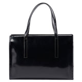 Prada 1995 Black Spazzolato Tote Bag