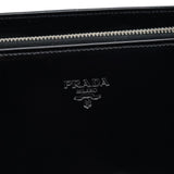 Prada 1995 Black Spazzolato Tote Bag