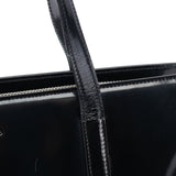 Prada 1995 Black Spazzolato Tote Bag