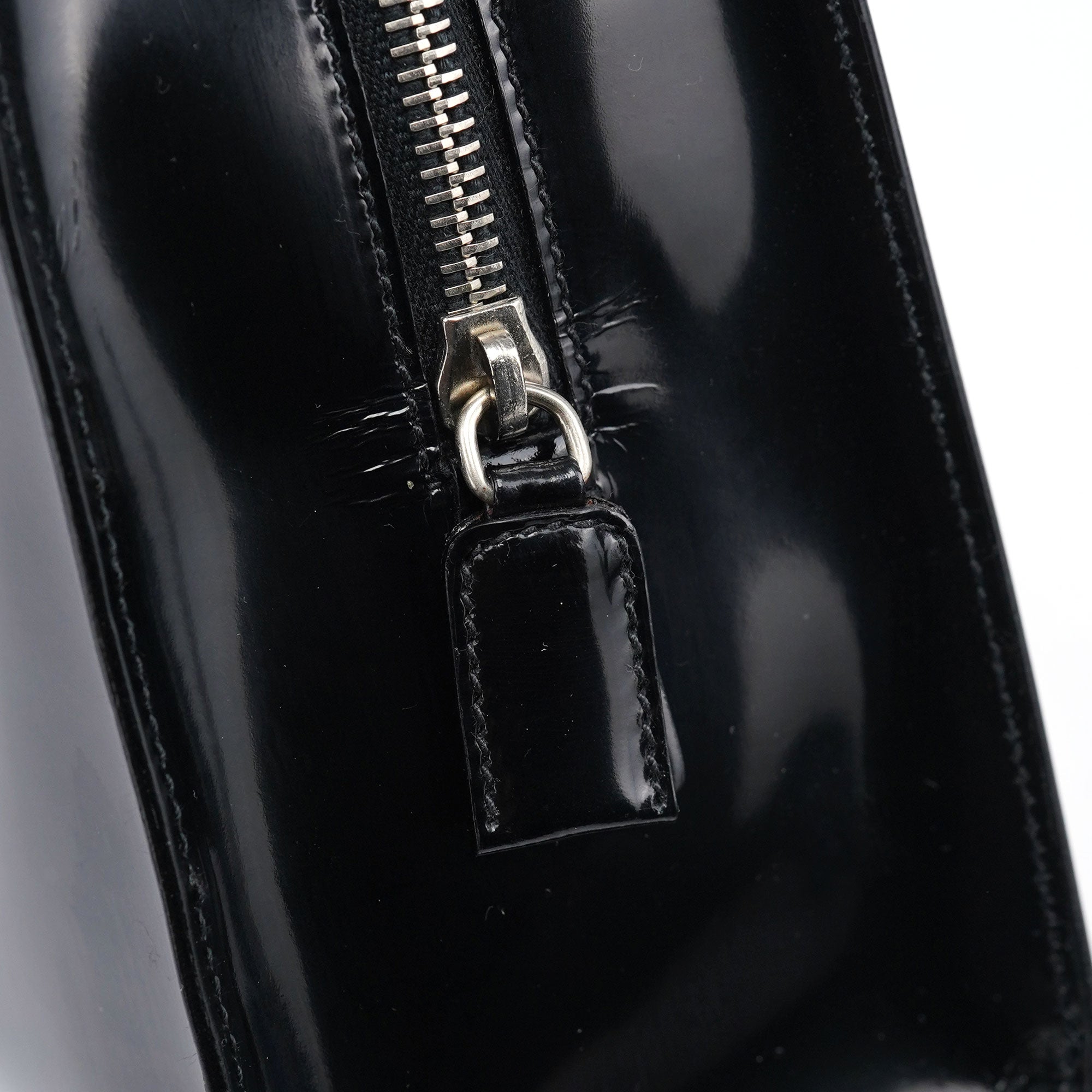 Prada 1995 Black Spazzolato Tote Bag