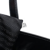 Prada 1995 Black Spazzolato Tote Bag