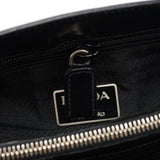 Prada 1995 Black Spazzolato Tote Bag