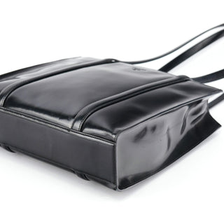 Prada 1995 Black Spazzolato Tote Bag