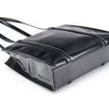 Prada 1995 Black Spazzolato Tote Bag
