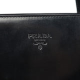 Prada 1995 Black Spazzolato Tote Bag