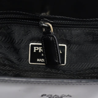 Prada 1995 Black Spazzolato Tote Bag