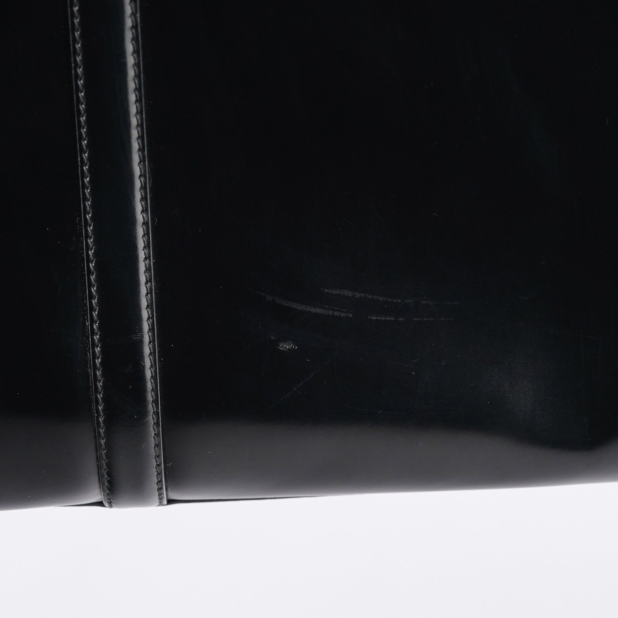 Prada 1995 Black Spazzolato Tote Bag