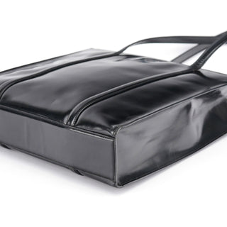 Prada 1995 Black Spazzolato Tote Bag