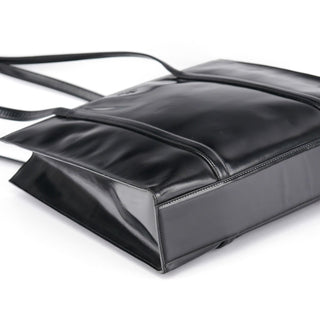 Prada 1995 Black Spazzolato Tote Bag