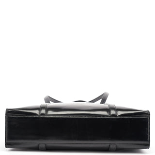 Prada 1995 Black Spazzolato Tote Bag