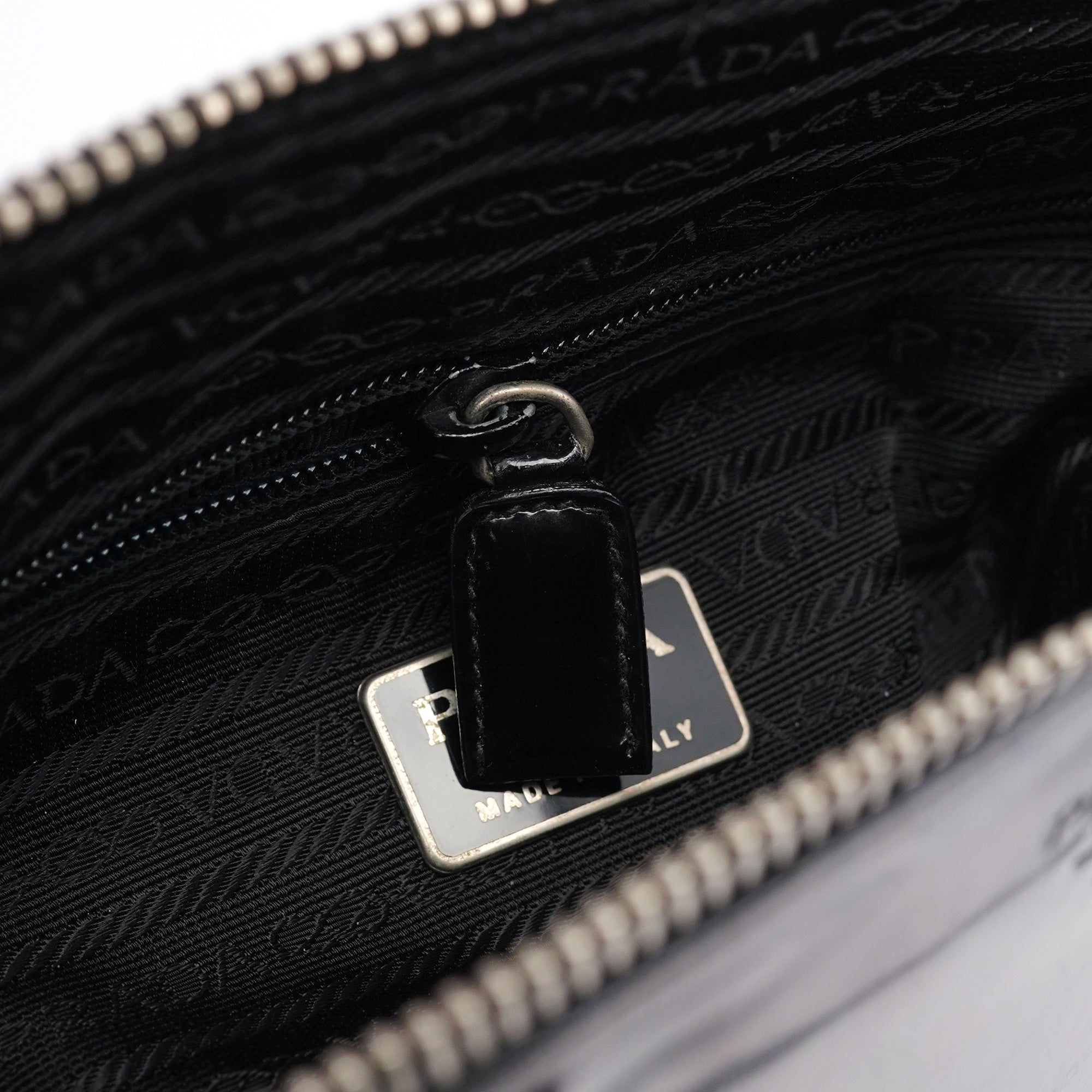 Prada 1995 Black Spazzolato Tote Bag
