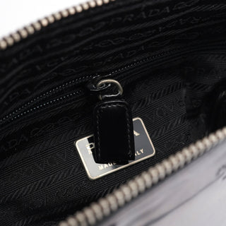Prada 1995 Black Spazzolato Tote Bag