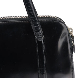 Prada 1995 Black Spazzolato Tote Bag