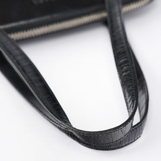 Prada 1995 Black Spazzolato Tote Bag