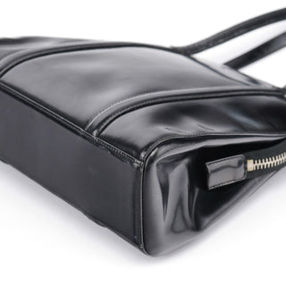 Prada 1995 Black Spazzolato Tote Bag