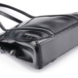 Prada 1995 Black Spazzolato Tote Bag