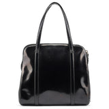 Prada 1995 Black Spazzolato Tote Bag