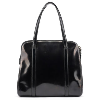 Prada 1995 Black Spazzolato Tote Bag